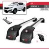 accessorypart Compatible with Kia Sportage (SL) 2011-2016 Cross Bar ACE-2 Roof Racks Car Top Luggage Carrier Rails Grey view 3