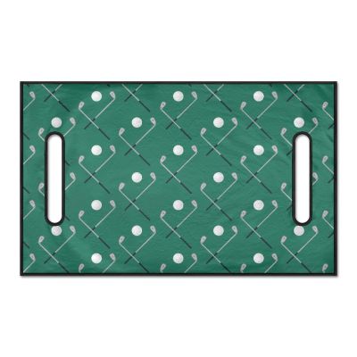Sellikakes Golf Club Pattern Golf Cart Front Rear Seat Covers for Travel,Sport,Durable Breathable Material,Easy to Handle