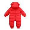 Baby Winter Snowsuit Coat Romper Outwear Hooded Toddler Baby Boy Clothes Fall/Winter Coat for Toddler (Red, 0-3 Months) view 2