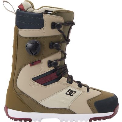 DC Men's Premier Hybrid Adjustable Durable Medium Flex Snowboard Boot - Lightweight Liner, Molded Insole & Reinforced Outsole, Olive/Military, 9