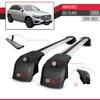 accessorypart Compatible with Mercedes GLC (X253) 2016-2022 Cross Bar ACE-2 Roof Racks Car Top Luggage Carrier Rails Grey view 3