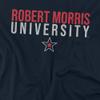 Robert Morris University Official Stacked Women's T Shirt, Navy, Medium view 2