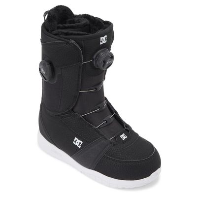 DC Shoes Women's Lotus BOA Snowboard Boots - Micro-Adjustable Stable Snowboarding Boot with Lightweight Multi-Layer Liner & Comfortable Molded Insole - Black/White, 9