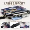 Capolo Fanny Packs for Women Fashion Waist Packs Bag with Adjustable Strap and 4 Zipper Pockets Waterproof Everywhere Crossbody Belt Bag for Workout Running Travelling(Watercolor Print) view 3