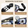 Capolo Fanny Packs for Women Fashion Waist Packs Bag with Adjustable Strap and 4 Zipper Pockets Waterproof Everywhere Crossbody Belt Bag for Workout Running Travelling(Watercolor Print) view 4