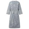 Wedding Guest Dresses Women Ladies 3/4 Sleeve Embroidered Lace Cocktail Dress Knee Length Evening Party Ball Gown Gray view 3