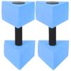 Dumbbells 2pcs Triangular Aquatic Exercise Dumbbells Foam Water Pool Weight Fitness Barbells Exercise Hand Bars for Water Aerobics Barbell view 1