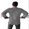 THE MEDIEVALS chainmail Haubergeon Half Sleeve Shirt Mild Steel 10 MM ID Butted Ring view 3