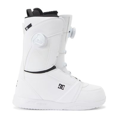 DC Shoes Women's Lotus BOA Snowboard Boots - Micro-Adjustable Stable Snowboarding Boot with Lightweight Multi-Layer Liner & Comfortable Molded Insole - White/White, 9