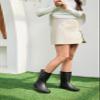Fubotao Women's Mid Calf Rain Boots Waterproof Fashion Garden Shoes Anti-slipping Rainboots For Women Comfortable Insole Light Rain Shoes view 2