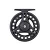 SagaSave Fishing Reel for Basic Fishing Lines Aluminium Alloy Fly Fishing Reel with Adjustment Knob Left/Right Seawater & Freshwater Fishing (Black, 95MM) view 1
