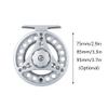 SagaSave Fishing Reel for Basic Fishing Lines Aluminium Alloy Fly Fishing Reel with Adjustment Knob Left/Right Seawater & Freshwater Fishing (Black, 95MM) view 3