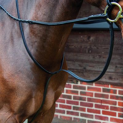 LUSSO Standing Martingale (Black, Cob)