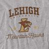Lehigh University Official Mountain Hawks Women's T Shirt, Athletic Heather, Medium view 2