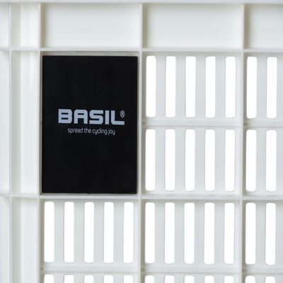 Basil Front Basket Crate M Plastic, Capacity: 29.5l Also Suitable for Front Cargo Carrier, Suitable for MIK Adapter Plate