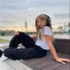 Girls Joggers Girls Cargo Pants Size 13-14 with Pockets Black Loose Cargo Jogger Long Pants view 4