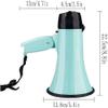 POCHY Hand Megaphones Adjustable Volume Control Bullhorn Speaker Portable Recording Foldable Handle Outdoor Megaphone Speaker view 4