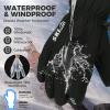 ZENUTA Waterproof Winter Snow Ski Gloves, Windproof Warm Breathable Thermal Glove for Men and Women, with 5-Finger Touchscreen for Driving, Workout, Running, Hiking, Cycling, Snowboarding (Black,XL) view 4