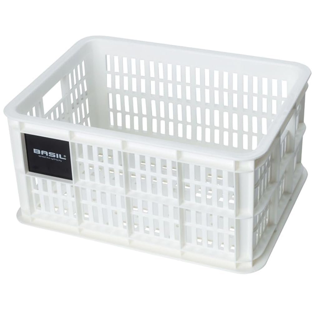Basil Front Basket Crate S Plastic, Capacity: 17.5L U.a. passend fr V.R.-Transporttrger, geeignet fr MIK, Racktime, I-Rack