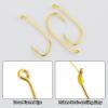 Dr.Fish 100 Pack Baitholder Hooks, Freshwater Fishing Hooks Gold, Offset, for Walleye Rigs, Crawler Harness, Trout/Bass/Crappie/Blugill/Panfish 3/0 view 4
