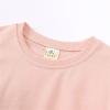 Toddler Kids Baby Boy Girl Short Set Solid Color Cotton Pullover Short Sleeve Sweatshirt T Shirt (Pink, 12-24 Months) view 4