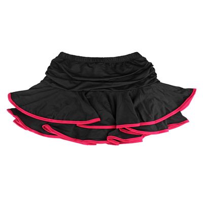 Daydance Kids Girl's Ballroom Dance Skirt for Latin Samba Tango Practice with Boy Shorts