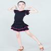 Daydance Kids Girl's Ballroom Dance Skirt for Latin Samba Tango Practice with Boy Shorts view 4