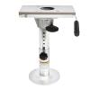 CheriMuMu Boat Seat Pedestal, Adjustable Height Locking Boat Seat Pedestal Boat Chair Base with Height Adjustable from 13 inches to 19 inches (Silver, Aluminum Alloy) view 1