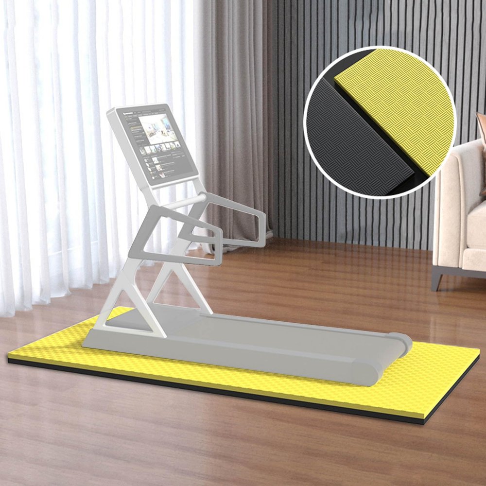 WORDFUN Treadmill Mat, Sound Absorbing Mat, Exercise Bike Mat, High Density EVA Floor Protector Mat, AntiFatigue Floor Mat, Fitness Gym Mat, Elliptical Mat, Jump Rope Mat