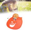 AMLESO Sun Visor Hat with Fan, Fan Visor Hat Summer Cooling Fan Hat for Camping Outdoor Sports, Orange Lions view 3