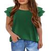 Arshiner Girls T Shirts Green Tops for Girls Shirts for Kids 5-6 Years view 1