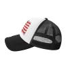 American Flag Baseball Cap for Men Women, Black Adjustable Trucker Hat, Outdoor Mesh Snapback Hat view 2