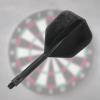 PATIKIL Integrated Dart Shaft and Flights, 15 Pack 2BA Thread Plastic Dart Flights, Black view 3