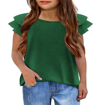 Arshiner Girls Fashion T Shirts Green Shirt for Kids Shirts for Teens Girls 7-8 Years