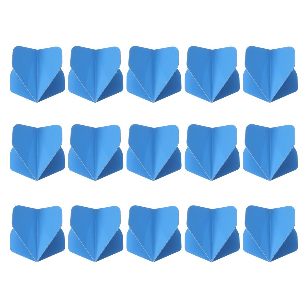 PATIKIL Extra Thick Standard Dart Flights, 15 Pack Durable Flights for Enhanced Performance, Blue