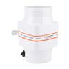 12V DC Air Blower Fan, 4in 270CFM Bilge Air Blower InLine Marine DC Electric Fan Boat Accessory White view 2