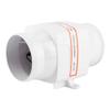 12V DC Air Blower Fan, 4in 270CFM Bilge Air Blower InLine Marine DC Electric Fan Boat Accessory White view 4