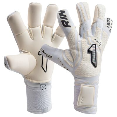 Rinat Aries Nemesis SEMI Junior Goalkeeper Gloves Size 4 (White)