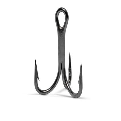 25 Pack - VMC #3/0-9626BN 4X-Strong Treble Hook - Black Nickel - O'Shaugnessy