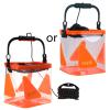Portable Camping Fishing Bucket Fish Live Bait Water Container Collapsible Transparent Fishing Bucket Easy to Use Portable Fishing Bag for Travel Camping view 4