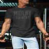 Gymish Lifestyle Workout Gym Shirt for Men, Midlife Crunches Motivational Athletic Funny Sayings Lifting Mens Short Sleeve Graphic T-Shirts, Black view 3
