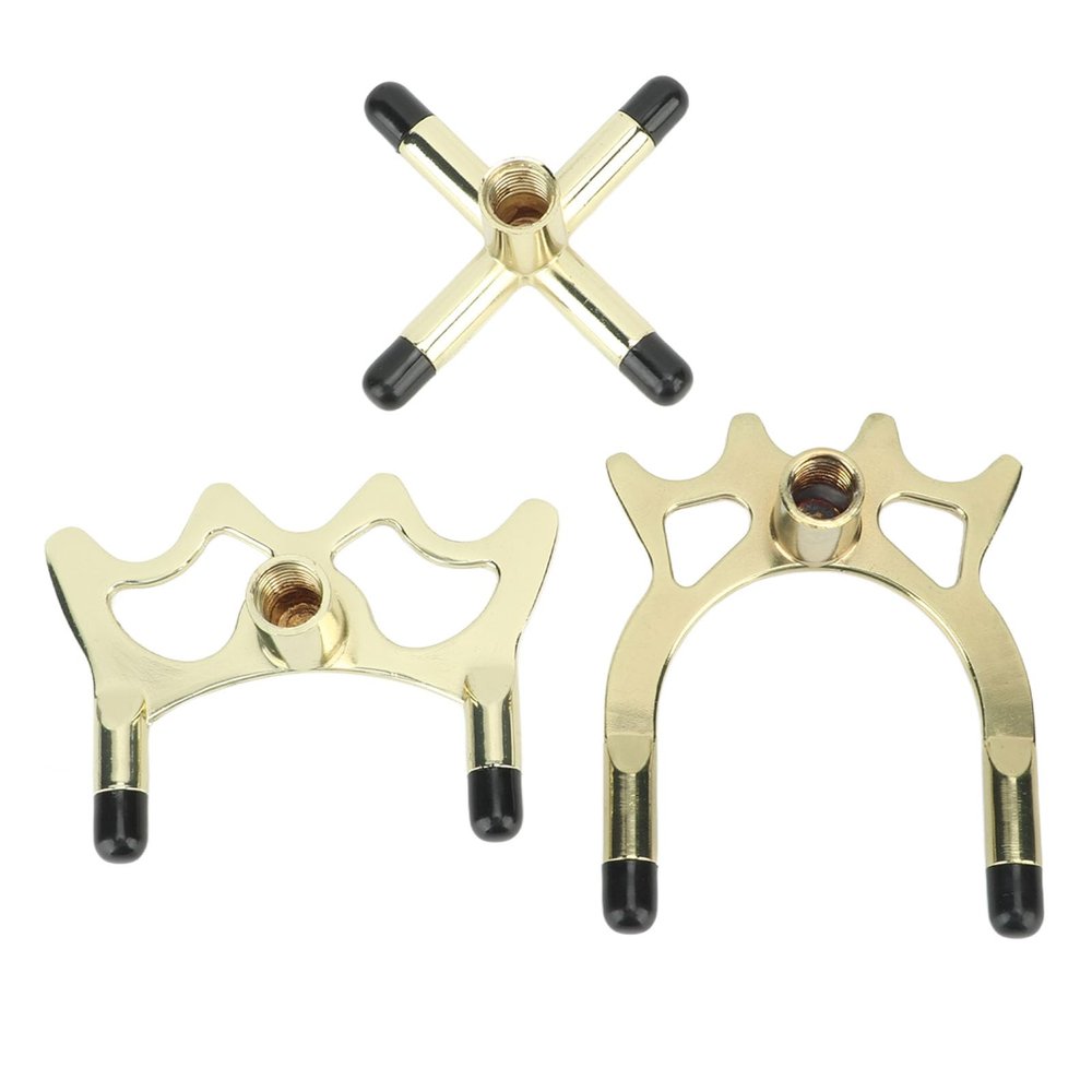 PAOORTS 3PCS Pool Bridge Head, Reusable Aluminium Alloy Billiard Cu e Bridge Head,Billiards Pool Cu e Accessory for Billiard Pool Cu e Stick