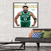 Trends International NBA Boston Celtics - Jayson Tatum Feature Series 23 Wall Poster, 34L x 22.4W, Barnwood Framed Version view 2