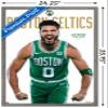 Trends International NBA Boston Celtics - Jayson Tatum Feature Series 23 Wall Poster, 34L x 22.4W, Barnwood Framed Version view 3