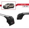 apline Compatible with Dacia Lodgy (J92) 2012-2022 ACE-2 Car Roof Rack Cross Bar Grey Aluminium 2 Bars view 3