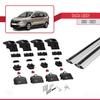 apline Compatible with Dacia Lodgy (J92) 2012-2022 ACE-2 Car Roof Rack Cross Bar Grey Aluminium 2 Bars view 4