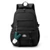 srdmuph Kawaii Backpack with Cute Accessories Pendant Travel Bag Large Outdoor Waterproof Casual Daypack Women Men (Black) view 1