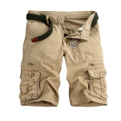 5 Inch Chino Shorts Men Athletic Shorts for Men 2023 Casual Solid Multi Pockets Cargo Shorts Buckle Zipper Outdoor Work Tooling Shorts Mens Khaki Linen Shorts 7 Inch Inseam Beige 4X