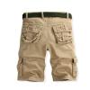 5 Inch Chino Shorts Men Athletic Shorts for Men 2023 Casual Solid Multi Pockets Cargo Shorts Buckle Zipper Outdoor Work Tooling Shorts Mens Khaki Linen Shorts 7 Inch Inseam Beige 4X view 4