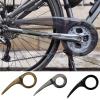 lamphle 1 Set Bike Chain Guard 40 T to 46 T, Universal Non-deformable Plastic Bike Chain Cover Protector Sprocket Cover Smooth Edge Easy to Install Bike Supplies Clear Black view 2